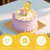 3 Pcs Numbers Cake Topper Mirror Acrylic Number 8 Cake Decor Gold Number Cake Decoration for Wedding Anniversary Birthday Party Supplies view 3
