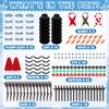 15 Pack Christmas Crafts Supplies, DIY Snowman Making Kit for Children, Christmas Stocking Stuffers, Air Dry Snowman Decorating Kit Winter Snowman Presents Toys for Christmas Holiday Decorations view 2