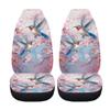 Quelytytrip Hummingbird Print Car Seat Covers for Women,Universal Fit for Most Cars,SUVs,Trucks,Sedan,Cherry Blossoms Car Accessories view 1