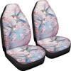 Quelytytrip Hummingbird Print Car Seat Covers for Women,Universal Fit for Most Cars,SUVs,Trucks,Sedan,Cherry Blossoms Car Accessories view 2