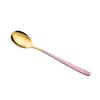 20CM Long Handle Stainless Steel Tableware Tea Coffee Mixing Spoon Dessert Scoop Teaspoon Kitchen Accessories(Pink) view 1