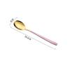 20CM Long Handle Stainless Steel Tableware Tea Coffee Mixing Spoon Dessert Scoop Teaspoon Kitchen Accessories(Pink) view 2