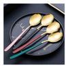 20CM Long Handle Stainless Steel Tableware Tea Coffee Mixing Spoon Dessert Scoop Teaspoon Kitchen Accessories(Pink) view 3