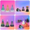 3 Packs Impossible Spiral Cone Fidget Toys,3D Printed Pyramid Passthrough Sculpture,Mini Sensory Toy for Stress Relief Anxiety,Stocking Stuffers for Adults & Kids Gifts (Multicolor 6pcs) view 3