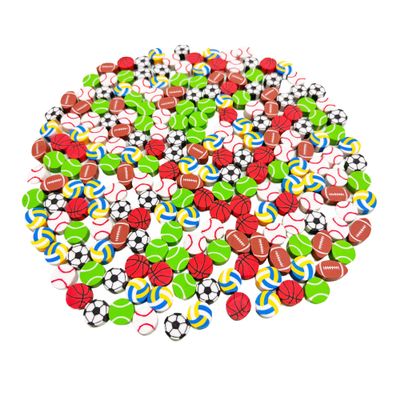 400PCS Mini Cute Ball Erasers for Kids Bulk,Fun Erasers for Classroom Back to School Party Gift (Ball, Mini)