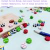 400PCS Mini Cute Ball Erasers for Kids Bulk,Fun Erasers for Classroom Back to School Party Gift (Ball, Mini) view 3