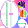 Ecally 96 Pcs Neon Bead Necklaces and Bracelets Set Glow in The Dark Party Supplies Colorful Glow Necklaces and Bracelets Bulk for Mardi Gras 80s Party Favors Carnival Concert Neon Night Accessories view 2