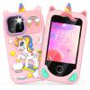 Kids' Phone Toy Imitate Smartphone Toy for 3-8 Year Old Girls & Boys - No Internet/Calls, HD Camera, MP3 Player, Learning Games | Christmas Birthday Gift for Toddlers (Pink) view 1