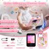 Kids' Phone Toy Imitate Smartphone Toy for 3-8 Year Old Girls & Boys - No Internet/Calls, HD Camera, MP3 Player, Learning Games | Christmas Birthday Gift for Toddlers (Pink) view 2