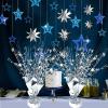 12 Pack Metallic Foil Spray Centerpiece Star Table Decoration Burst Table Centerpieces for Birthday Wedding Anniversary Graduation Holiday Party Supplies Decor view 3