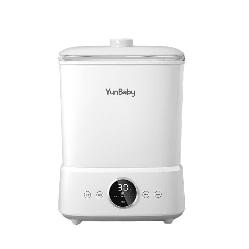 YunBaby Baby Bottle Sterilizer and Dryer, 5-in-1 Electric Hygiene System for Bottles, Pacifiers & Pump Parts | 2-Tier Drying | Baby Essentials