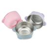PandaEar 3 Pack Baby Stainless Steel Bowls with Suction, Non-Slip Child Food Bowl with Silicone Sleeve for Kids Toddlers Infants, Extra Strong Base, BPA free view 1