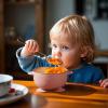PandaEar 3 Pack Baby Stainless Steel Bowls with Suction, Non-Slip Child Food Bowl with Silicone Sleeve for Kids Toddlers Infants, Extra Strong Base, BPA free view 2