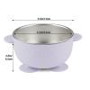 PandaEar 3 Pack Baby Stainless Steel Bowls with Suction, Non-Slip Child Food Bowl with Silicone Sleeve for Kids Toddlers Infants, Extra Strong Base, BPA free view 3