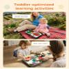 BizyKoady Busy Book for Toddlers 1-3, Montessori Toys for 1 Year Old, Kids Travel Toys, Educational Activity Book, Birthday Gifts for Boys & Girls, Washable Felt Busy Board, Giraffe view 3