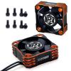 2Pack RC Motor Cooling Fan 30mm ESC Cooling Fan Rc Model Heatsink Fan for 1/8 1/10 1/12 Scale RC Car 540 550 Blushless Motor (Orange) view 1