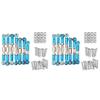 Wuden 14x for 144001 1/14 RC Car Spare Parts Metal Linkage Servo Pull Rod Steering Tie Rod Set,Blue view 1
