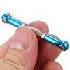 Wuden 14x for 144001 1/14 RC Car Spare Parts Metal Linkage Servo Pull Rod Steering Tie Rod Set,Blue view 4