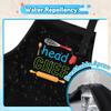 R HORSE Adult Kid Apron and Chef Hat Set - Black Adjustable Kitchen Apron Hat Blue Parent and Child Cooking Baking Painting and Training Kits Dress up Role Play Chef Toy Kid Funny Cooking Gifts view 4