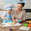 LovesTown Kids Cooking and Baking Sets, 32PCS Play Kitchen Accessories Pretend Play Toys for Toddler Birthday for Boys view 2