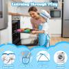 LovesTown Kids Cooking and Baking Sets, 32PCS Play Kitchen Accessories Pretend Play Toys for Toddler Birthday for Boys view 4