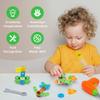 Kids Tool Set with Electric Drill, 55 Pcs Toddler Tool Set Incl Tool Box, Wooden Montessori Educational Construction Toy for Age 3+ Years Old Boys Girls Birthday Gift view 4