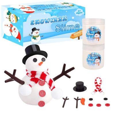 Do You Want to Build a Snowman,2 Pack Large-Capacity Slime Kit with Snowman Accessories,Build, Melt & Rebuild Fun,Desk Toy for Kids,Christmas Stocking Stuffer