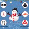 Do You Want to Build a Snowman,2 Pack Large-Capacity Slime Kit with Snowman Accessories,Build, Melt & Rebuild Fun,Desk Toy for Kids,Christmas Stocking Stuffer view 2