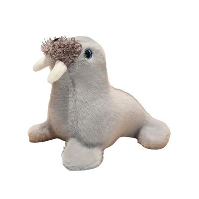 Xshelley 7.8 inch/Realistic Sea Lion Plush Toy,Simulation Sea Lion Doll,Plush Toy Stuffed Animal,Boy Girl Toys,for Kids Gifts Furniture Decoration (Grey)
