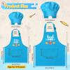 R HORSE Adult Kid Apron and Chef Hat Set - Mommy and Me Adjustable Kitchen Apron Hat Blue Parent and Child Cooking Baking Painting and Training Kits Dress up Role Play Chef Toy Kid Funny Cooking Gifts view 3