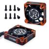 2Pack 40mm RC Motor Cooling Fan,16000RPM ESC Cooling Fan for 1/10 1/8 RC Truck Car Diameter 40 mm 5 MotorOrange&Black view 1