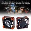 2Pack 40mm RC Motor Cooling Fan,16000RPM ESC Cooling Fan for 1/10 1/8 RC Truck Car Diameter 40 mm 5 MotorOrange&Black view 2