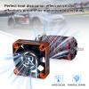 2Pack 40mm RC Motor Cooling Fan,16000RPM ESC Cooling Fan for 1/10 1/8 RC Truck Car Diameter 40 mm 5 MotorOrange&Black view 4