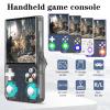 R36 Ultra Retro Handheld Game Console, with 128G Built-in 40000+ Games, 3000mAh Rechargeable, Support 20+ Simulators, Linux System, 4.0 Inch IPS Screen Portable Pocket Arcade (Transparent Black) view 2