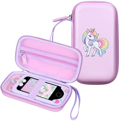 Kids Smart Phone Case for Luoba for WEOLULI for Luyiilo Toddler Girl Cell Mobile Phones, Purple Unicorn Kids Smart Phone Case(Box Only)