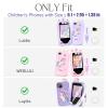 Kids Smart Phone Case for Luoba for WEOLULI for Luyiilo Toddler Girl Cell Mobile Phones, Purple Unicorn Kids Smart Phone Case(Box Only) view 2