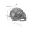 Alipis 2pcs Boy Girl Roman Helmet Hat Comfortable Cosplay Accessories for Historical Theme Parties Role-playing Events and Festivals Lightweight and Unique Design for Boy Girl view 2