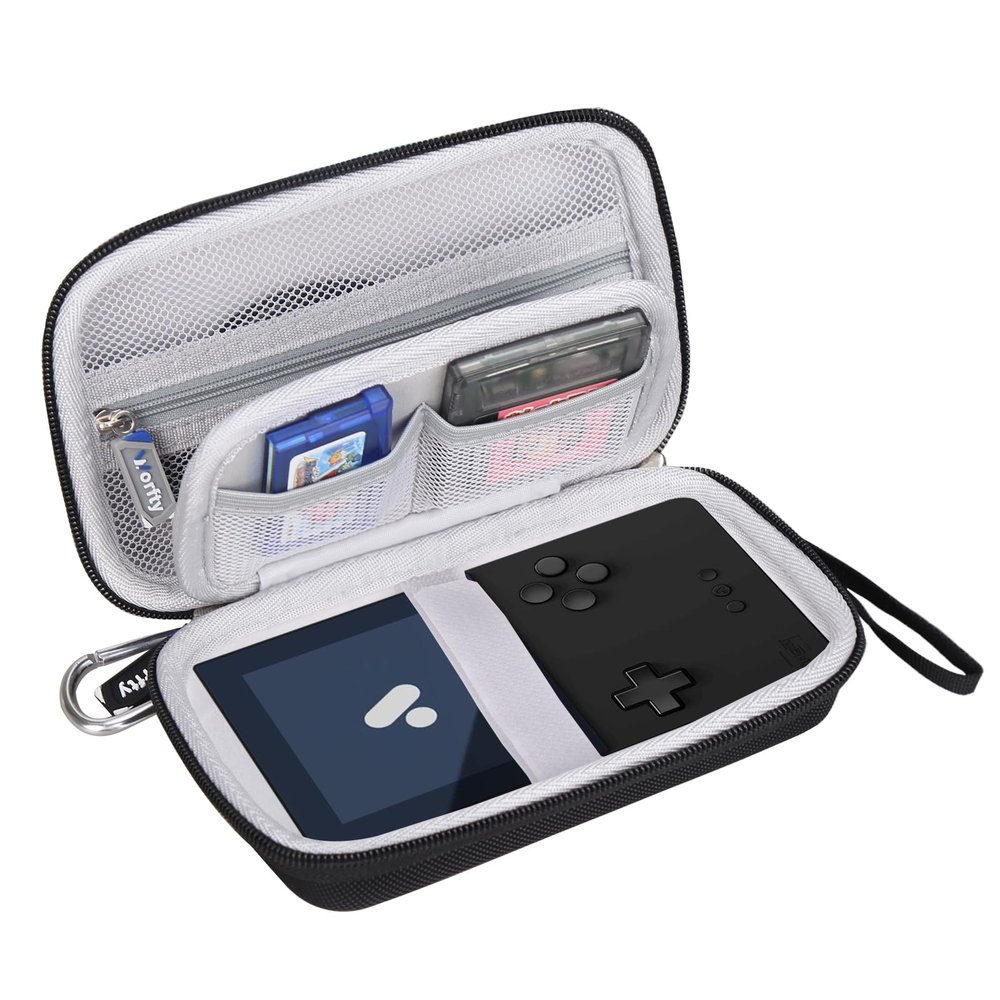 worfty Case for Analogue Pocket Handheld Game Console, Game Player Storage Bag Compatible with Analog Pocket(Case Only) (Black)
