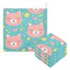 YETTASBIN Cat Muslin Baby Hand Washcloths, Soft Cotton Bath Face Towel, 4 Layers Extra Absorbent Feeding Burp Cloth for Newborn Infant, 5 Pack view 1