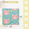 YETTASBIN Cat Muslin Baby Hand Washcloths, Soft Cotton Bath Face Towel, 4 Layers Extra Absorbent Feeding Burp Cloth for Newborn Infant, 5 Pack view 4