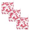 Qilmy Chinese Dragin Baby Washcloths 3 Pack, Absorbent Soft Cotton Newborn Muslin Washcloths Face Towels, 12 x 12 Inch view 1