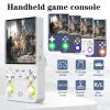 R36 Ultra Retro Handheld Game Console, with 128G Built-in 40000+ Games, 3000mAh Rechargeable, Support 20+ Simulators, Linux System, 4.0 Inch IPS Screen Portable Pocket Arcade (White) view 2