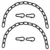 2 Pieces Heavy Duty Hanging Chains for Swing and Hammock Chairs, Adjustable and Kit view 2
