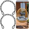 2 Pieces Heavy Duty Hanging Chains for Swing and Hammock Chairs, Adjustable and Kit view 3