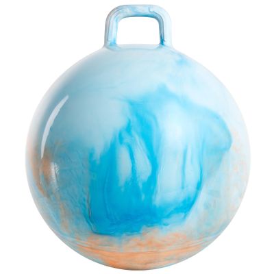 U&C Planet Hopper Ball 18 inches Bouncy Ball with Handle for Kids Age 3-6 Clouds Hoppity Hop Sit and Bounce Jumping Hopping with Pump and Gift Box Great Gift for Birthday Christmas