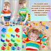 44 Pcs Wooden Train Track Accessories Wooden Track Connector Bulk Building Block Train Expansion Pack for Kids Educational Toys view 4
