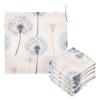 YETTASBIN Dandelions Muslin Baby Hand Washcloths, Soft Cotton Bath Face Towel, 4 Layers Extra Absorbent Feeding Burp Cloth for Newborn Infant, 5 Pack view 1