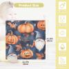 Qilmy Pumpkin Gnome Baby Washcloths 5 Pack, Absorbent Soft Cotton Newborn Muslin Washcloths Face Towels, 12 x 12 Inch view 4