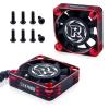 2Pack Rc Cooling Fan,1600RPM RC Motor Fan 40x40mm RC Fans for 1/8 1/10 Car Brushless Motor (Black Red) view 1