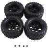 12mm Hex RC Wheels and Tires 1/10 Scale RC Truck Tires Wheels for Trax-xas for Rustler for Stampede for Hoss 2Wd 4X4 Vxl Tires view 1